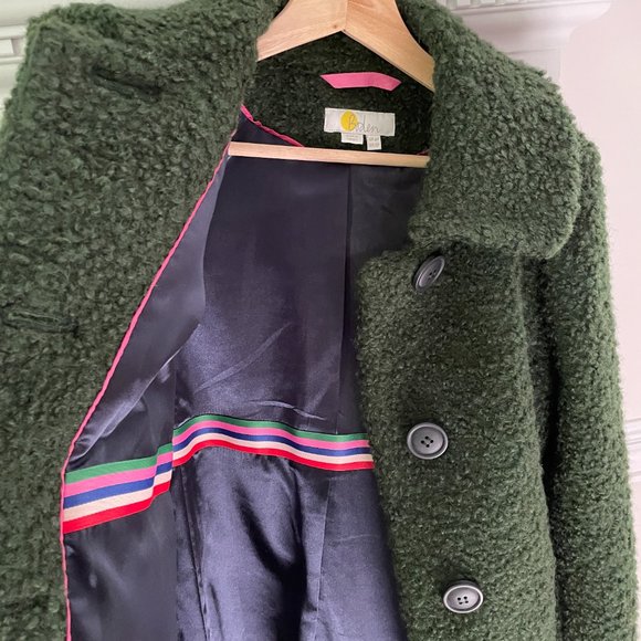 Boden textured coat - forest green - size 2P (US) - Picture 6 of 6